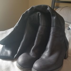 Black Thigh High Boots